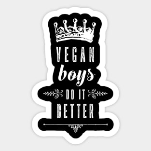 Vegan Boys Do It Better Gift Sticker